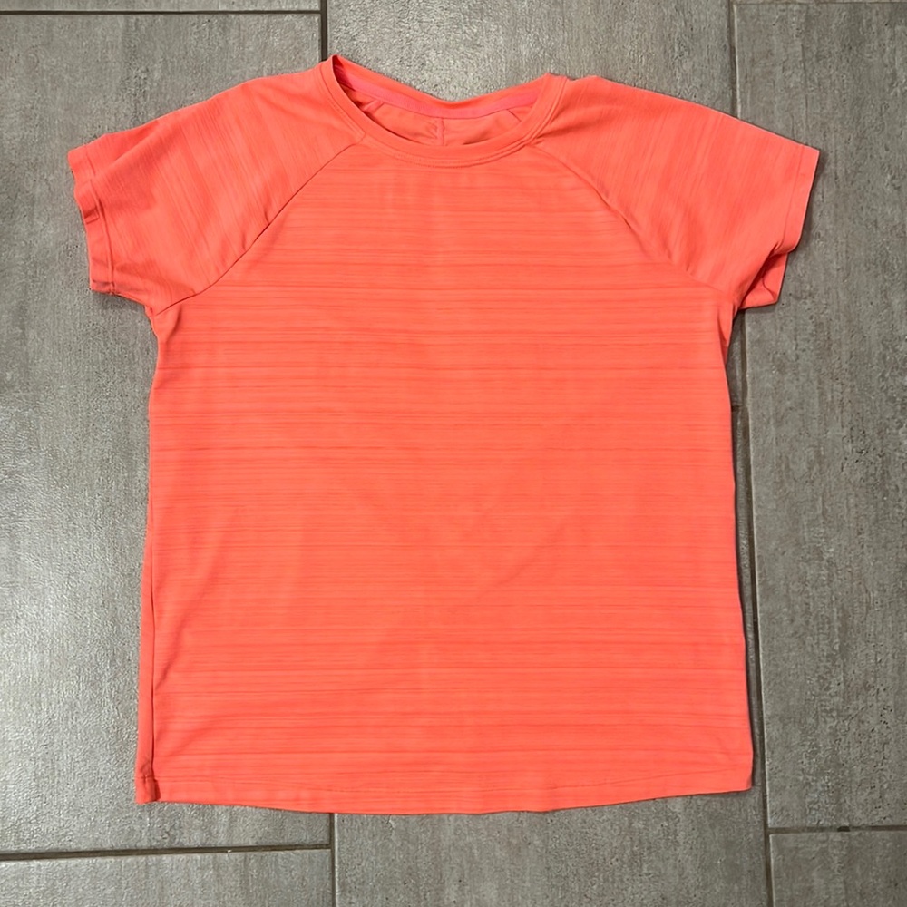 Athleta Girl Coral Shirt size XL/14